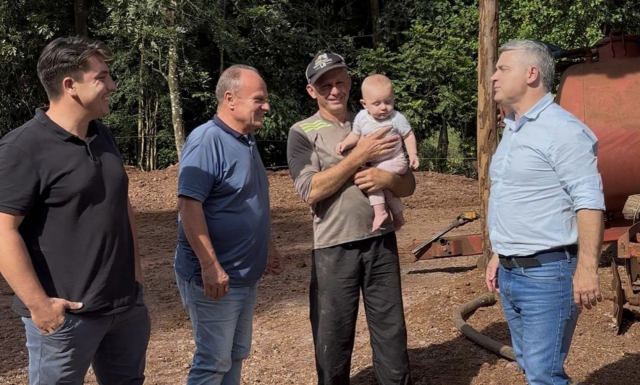 Administração de São Miguel do Oeste realiza visitas a propriedades rurais e reforça incentivos à produção agrícola