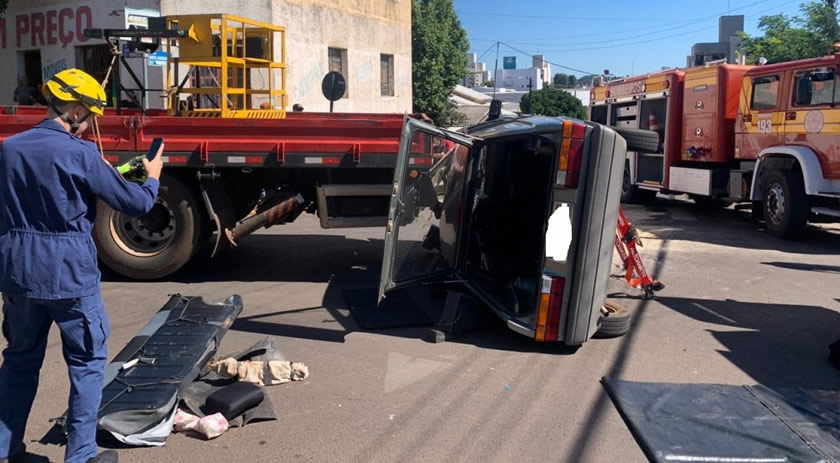 Acidente de Trânsito é registrado na Avenida Araucária