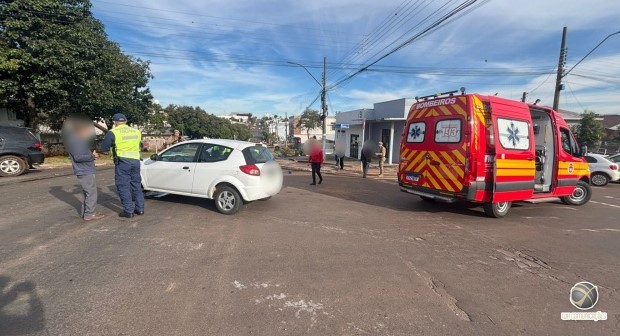Idosa fica ferida em segundo acidente do dia no cruzamento da Marcílio Dias com Guanabara