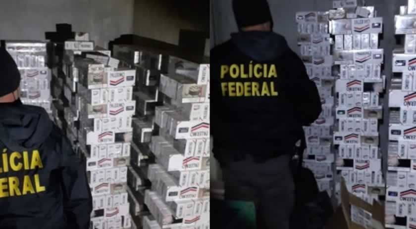 Polícia Federal apreende quase 15 mil maços de cigarros no Oeste de SC