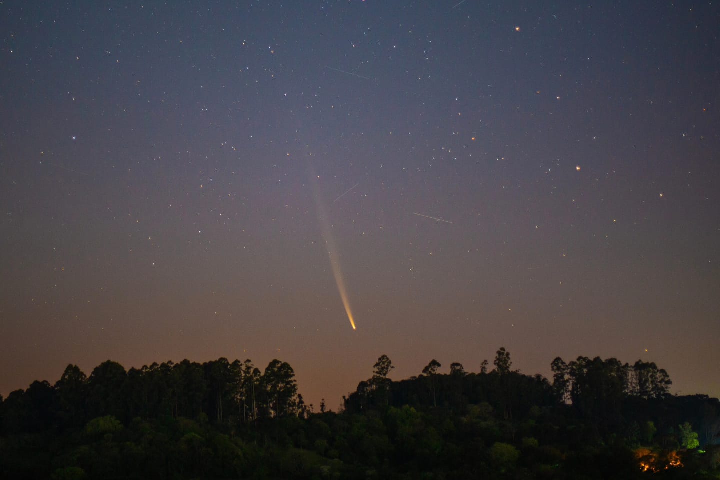 “Cometa do Século” é registrado no céu de Chapecó
