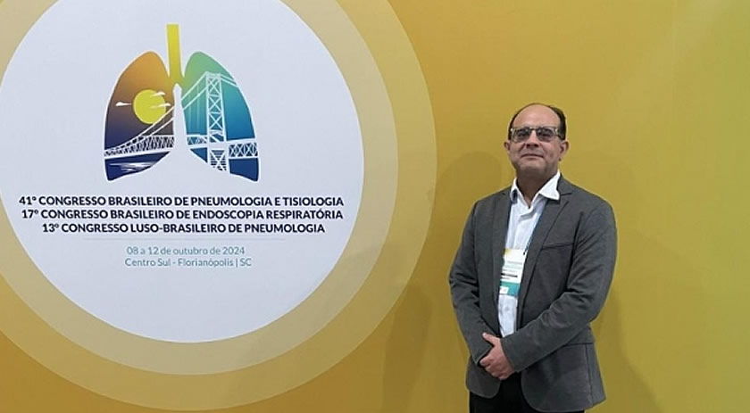 Dr. Alisson Rodrigues representa HRTGB-Santé no maior evento de medicina respiratória da América Latina