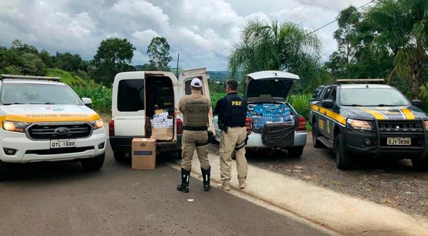 40 mil maços de cigarros são apreendidos na SC-467