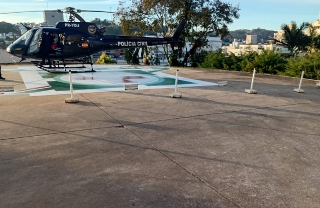 Missão aeromédica transfere idosa com suspeita de AVC