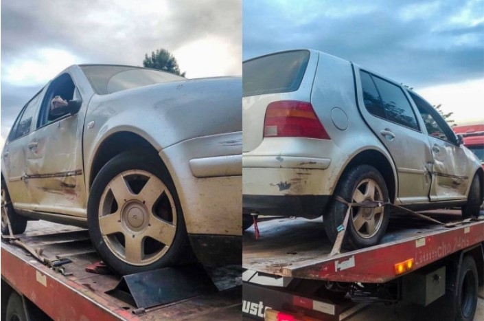 Homem sob efeito de drogas é preso pela PRF após carro quebrar e ele se recusar a sair do carro na BR-163