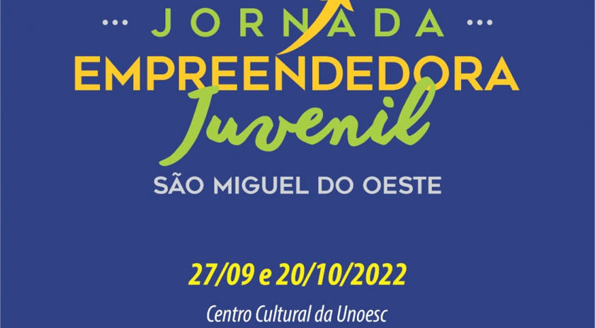 Terceira etapa da Jornada Empreendedora Juvenil ocorre nesta terça-feira na Unoesc São Miguel