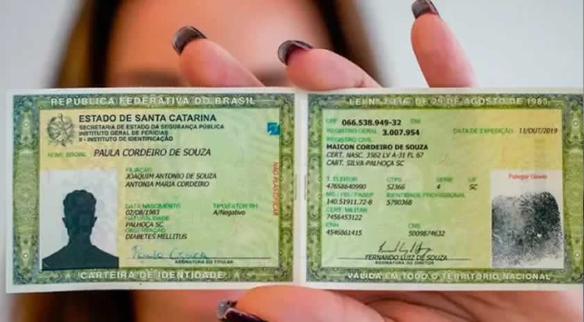 Nova carteira de identidade começa a ser emitida em 4 estados e no DF a partir de janeiro