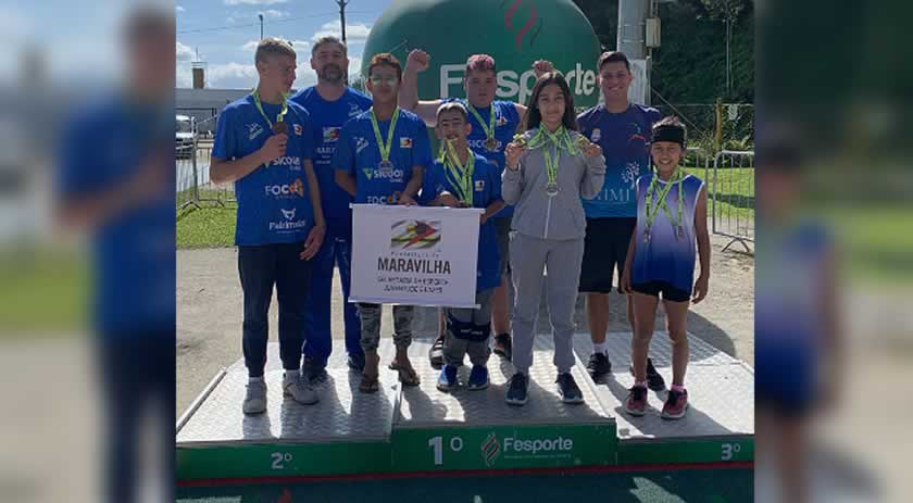 Maravilha conquista 7 Ouros, 3 Pratas e 1 Bronze em competição estadual do PARAJESC