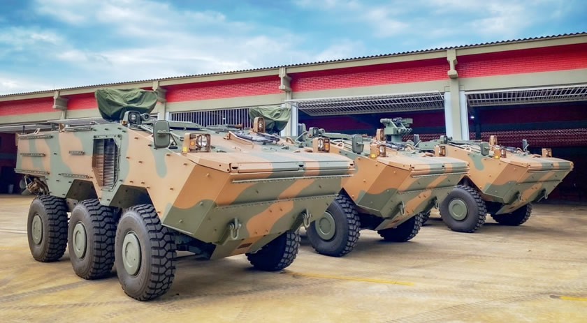 14º Regimento de Cavalaria Mecanizado recebe novas viaturas blindadas Guarani