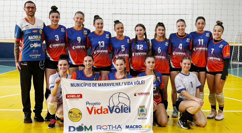 SEJL/Vida Vôlei de Maravilha sub-19 segue em destaque e avança na Liga Oeste