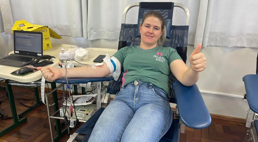 Hemosc de Chapecó realiza coleta de sangue em São Miguel do Oeste