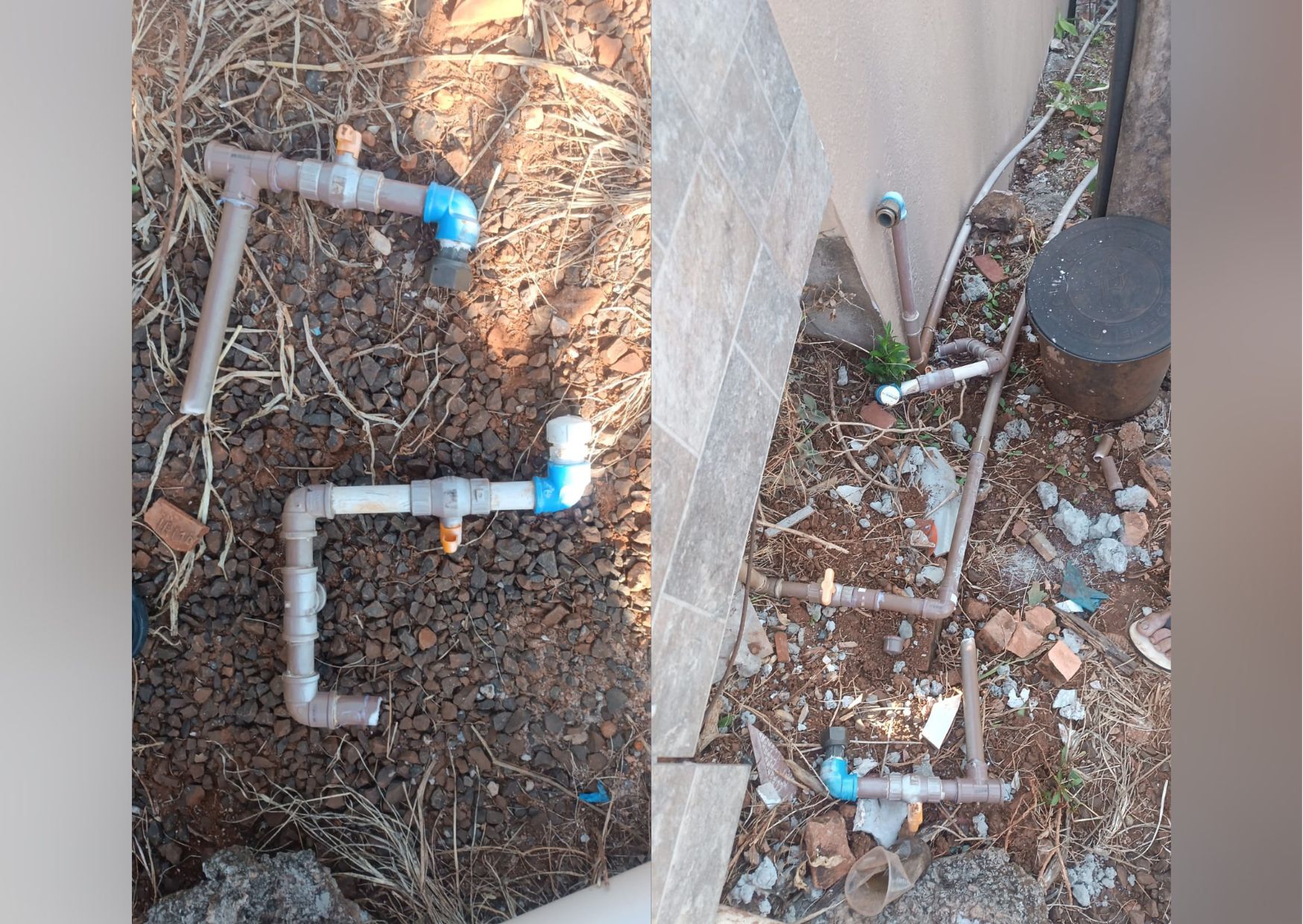 Idoso é detido por fazer “gato” no sistema de abastecimento de água