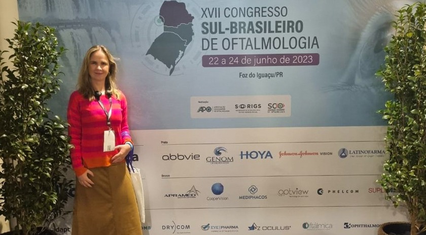 Empresária Migueloestina participa do XVII Congresso Sul Brasileiro de Oftalmologia, em Foz do Iguaçu