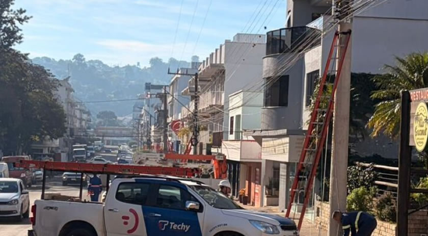 Operação Limpa Fio recolhe 250 quilos de cabos inutilizados