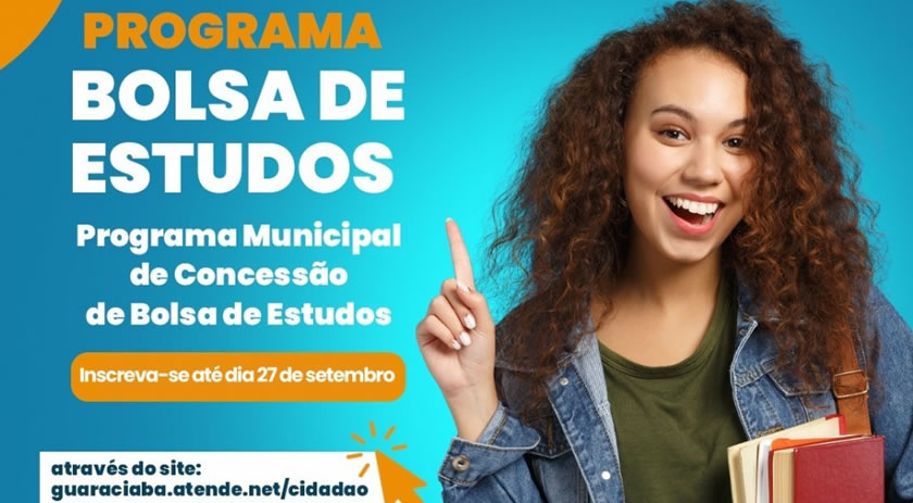 Abertas inscrições para segunda parcela do programa bolsa de estudos