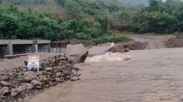Temporais deixam 73 cidades com danos no RS; rios entram em alerta para inundação