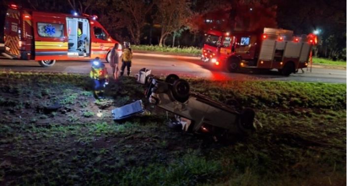 Acidente na BR-282 deixa feridos em Xanxerê