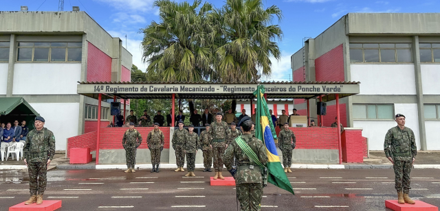 14º Regimento de Cavalaria Mecanizado realiza solenidade de transmissão da função de Adjunto de Comando