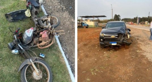 Menina de 13 anos morre em acidente de moto no Oeste de SC