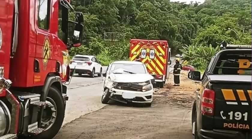 Acidente de trânsito envolvendo veículo de Maravilha é registrado na BR-470