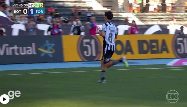 Botafogo vence de virada, e Fortaleza é rebaixado para a Série B