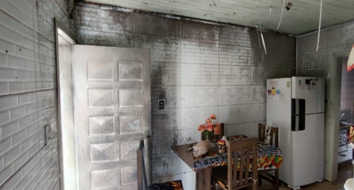 Princípio de incêndio é registrado em residência no bairro União
