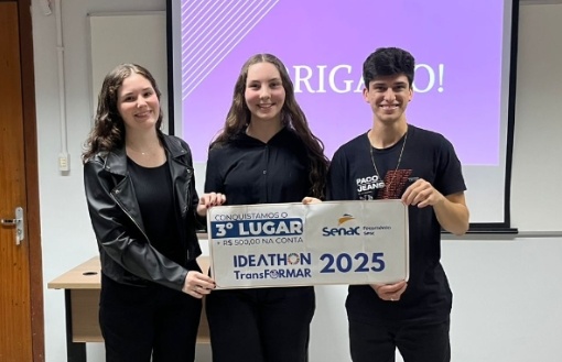 Projeto do Senac São Miguel do Oeste conquista 3º lugar nacional em desafio de inovação