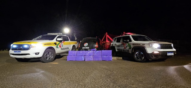Homem é preso com mais de 200 quilos de maconha no Oeste de SC
