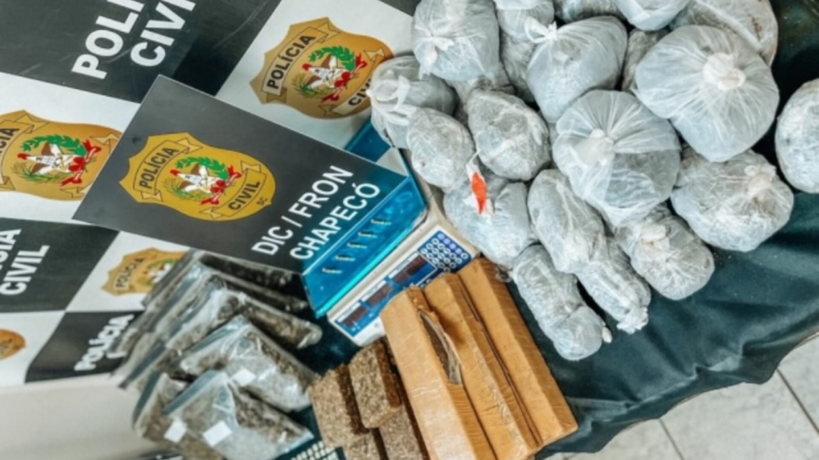 Homem é preso em flagrante e grande quantidade de drogas é apreendida