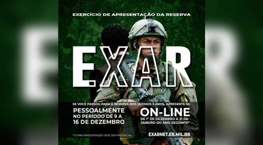 Exército convoca reservistas para apresentação