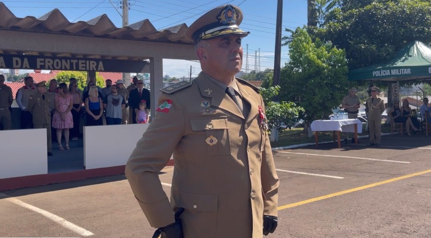 Coronel PM, Jailson Franzen, fala das ações realizadas enquanto esteve à frente da 9ª RPM/ Fron