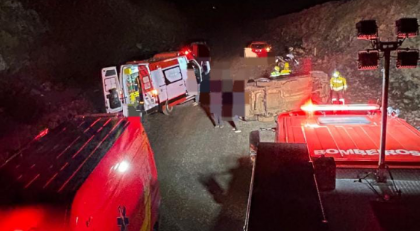 Homem fica ferido em capotamento no interior