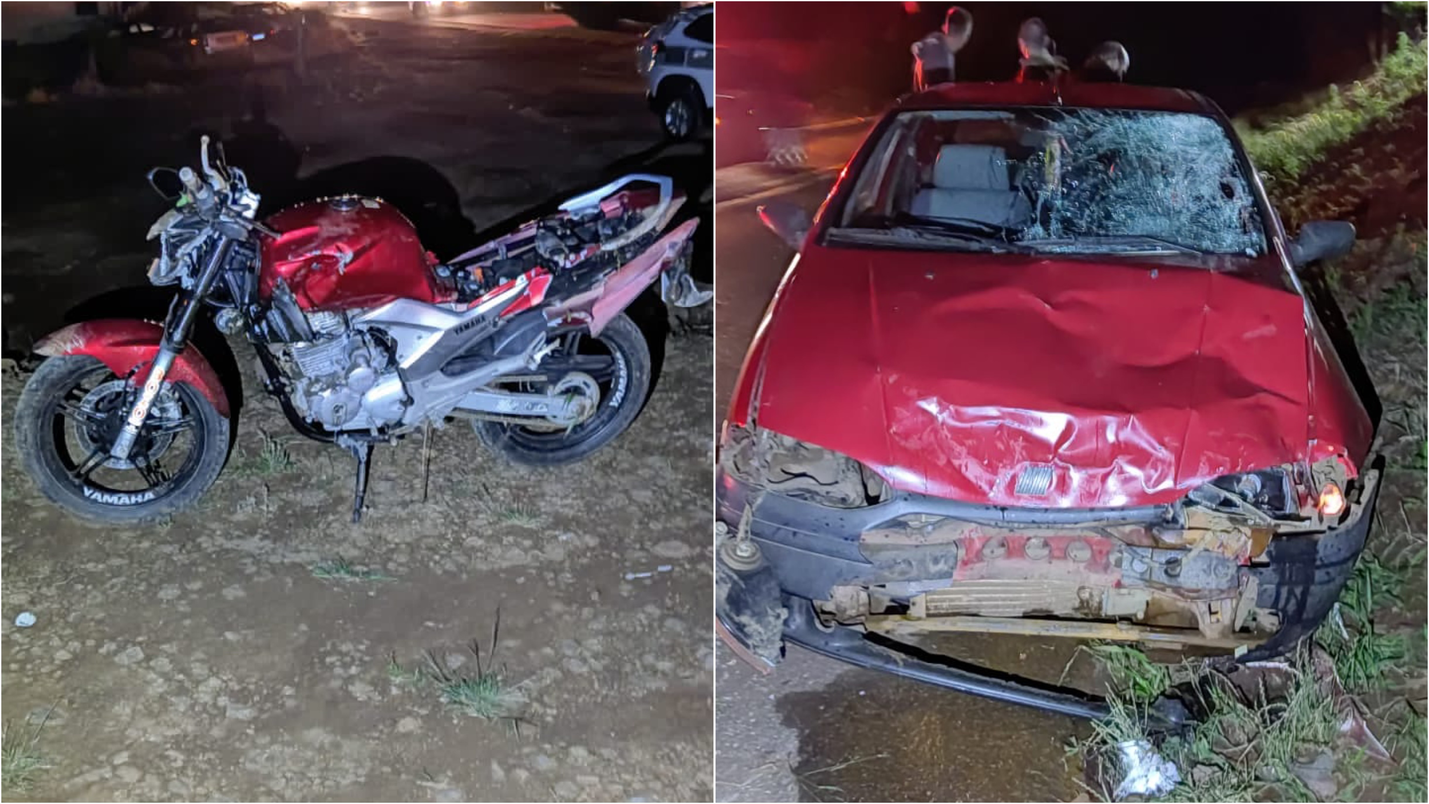 Motociclista corta a frente de veículo e causa acidente em Descanso