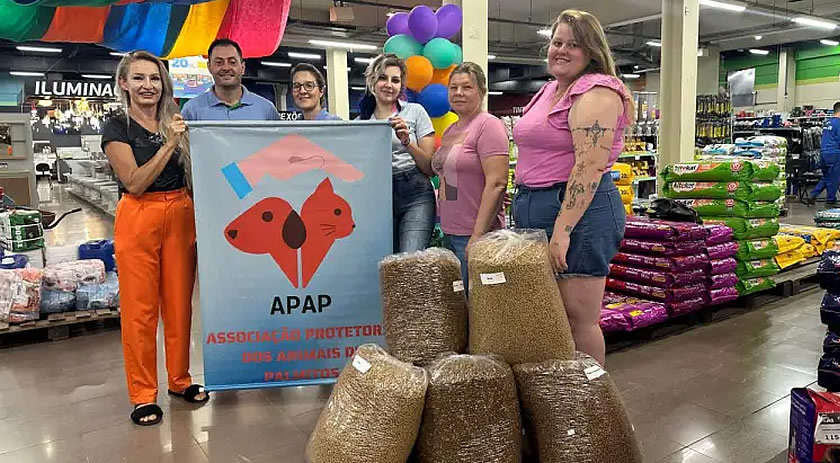 Cooper A1 doa mais de duas toneladas de ração para ONGs em ação solidária