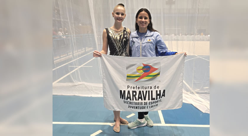 Maravilha é representada no Torneio Estadual Juvenil de Ginástica Rítmica