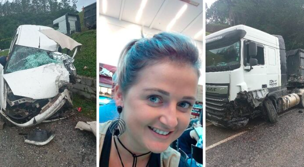 Grávida de sete meses morre em grave acidente de trânsito em SC