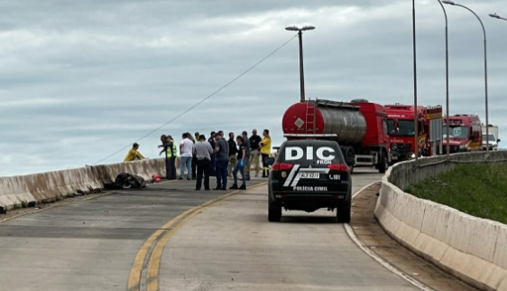 Motociclista morre em grave acidente na BR-163