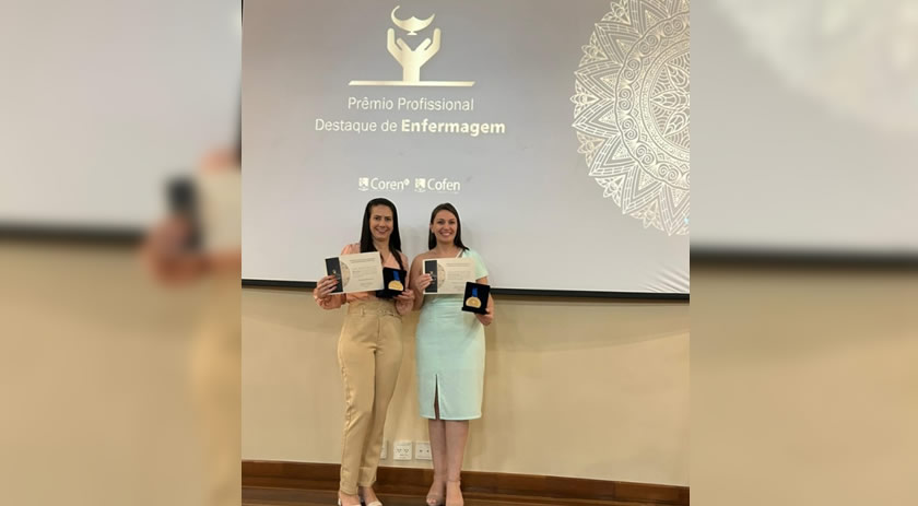 Colaboradoras do HRTGB são contempladas com o prêmio profissional destaque de enfermagem 2024