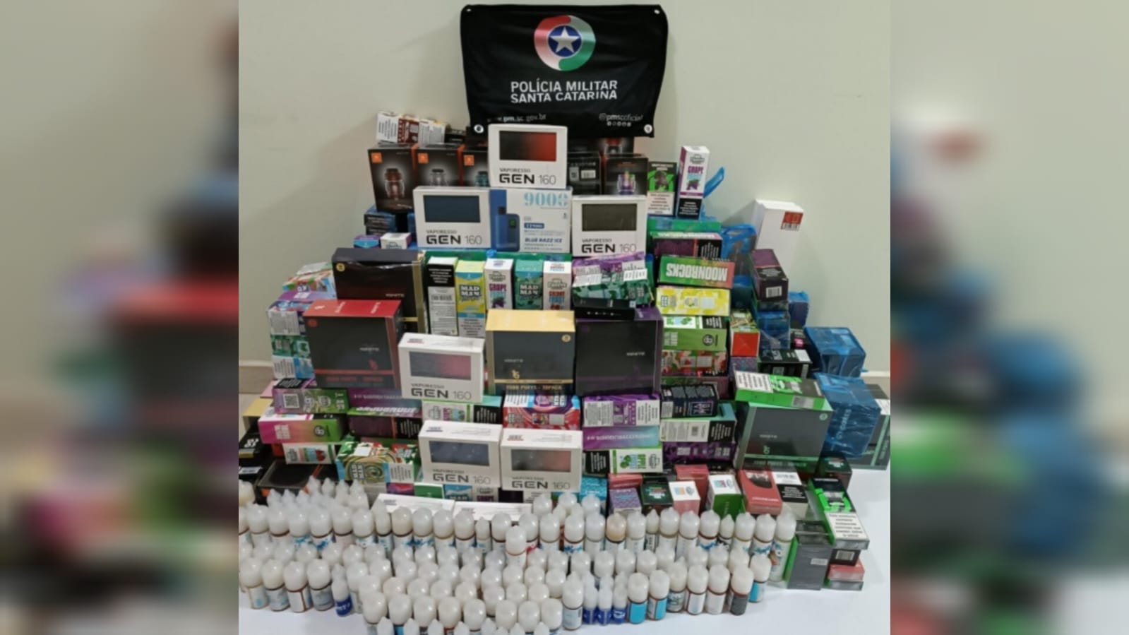 Mercadorias proibidas avaliadas em R$ 40 mil são apreendidas