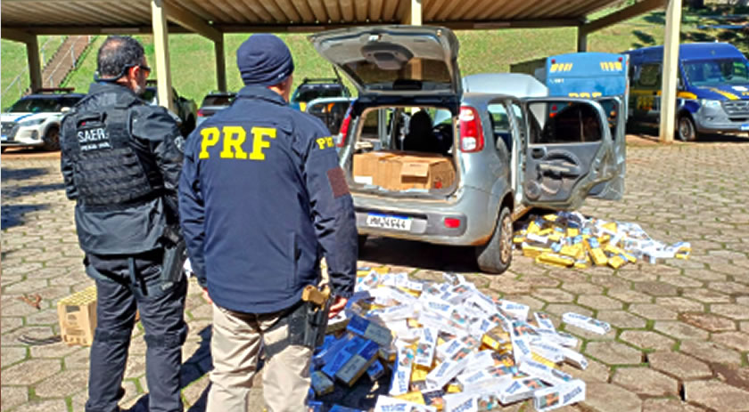 Duas argentinas são presas por contrabando de cigarros ns BR-282