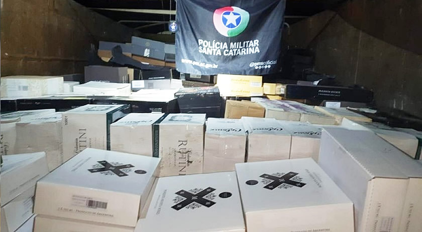 2 milhões em vinhos são apreendidos na BR-163