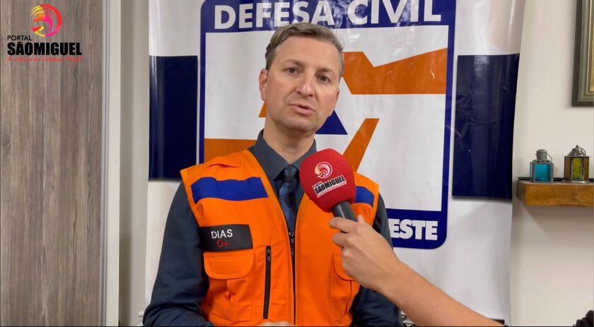 Coordenador da Defesa Civil fala sobre situações da chuva em São Miguel do Oeste