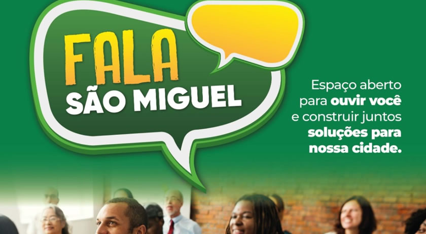 Programa “Fala São Miguel” inicia na próxima quarta, 24 de setembro