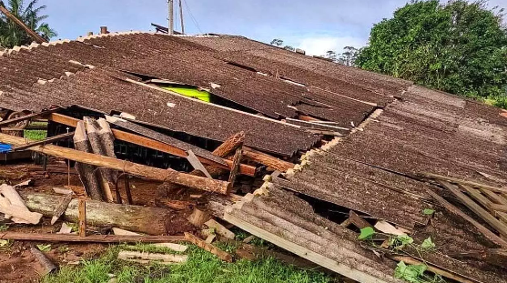 Qual é a sétima cidade de SC atingida por tornado em menos de 30 dias
