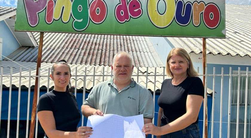 Município elabora projeto para reforma do CMEI Pingo de Ouro