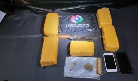Polícia Militar apreende 3 kg de maconha