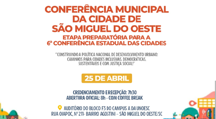 Município organiza Conferência das Cidades com foco em mobilidade e habitação