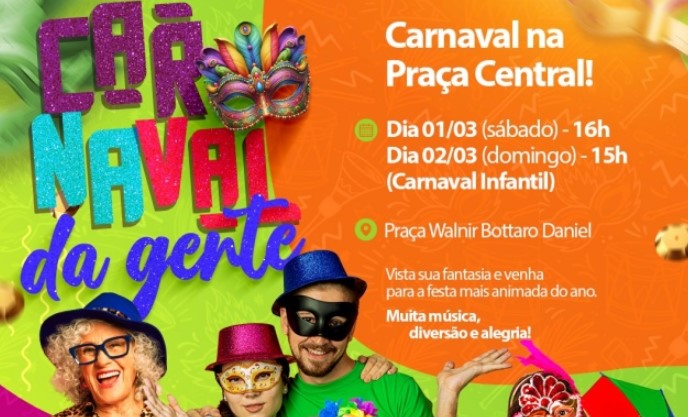 Município retoma festa de Carnaval com o evento "Carnaval da Gente"