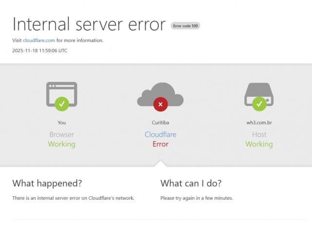 Problema em rede da Cloudflare derruba sites e portais em todo o mundo