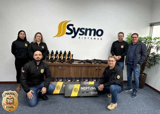 SYSMO Sistemas doa equipamentos para treinamento da Polícia Civil